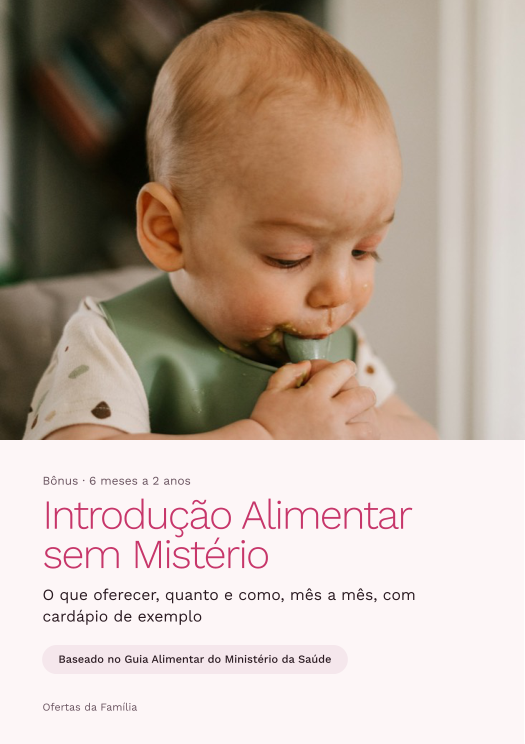 Capa do guia Introdução Alimentar sem Mistério